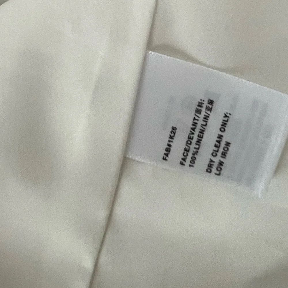 Lafayette 148 Linen White Striped Blazer and Pants Set 2069 - Picture 10 of 12